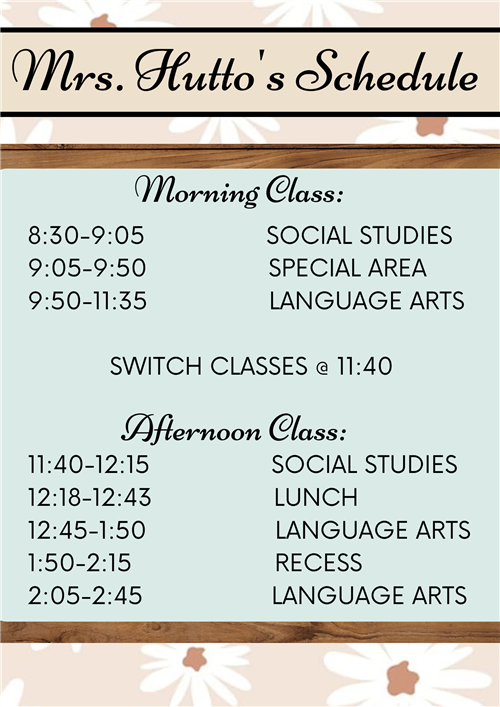 Schedule